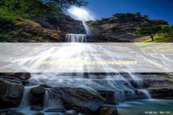 数字时代的社交安全：为何构建私密沟通环境成为职场新共识